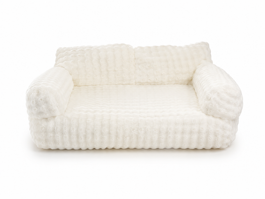 Tail Furniture Ivory Cloud Sofa Pet Bed™ – Ultra Plush Calming Dog & Cat Bed In-Stock: Ready to Ship