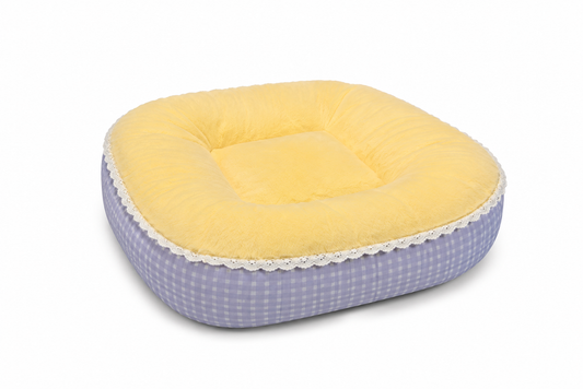Tail Furniture Cozy Cottage Plaid Pet Bed for Cats & Small Dogs