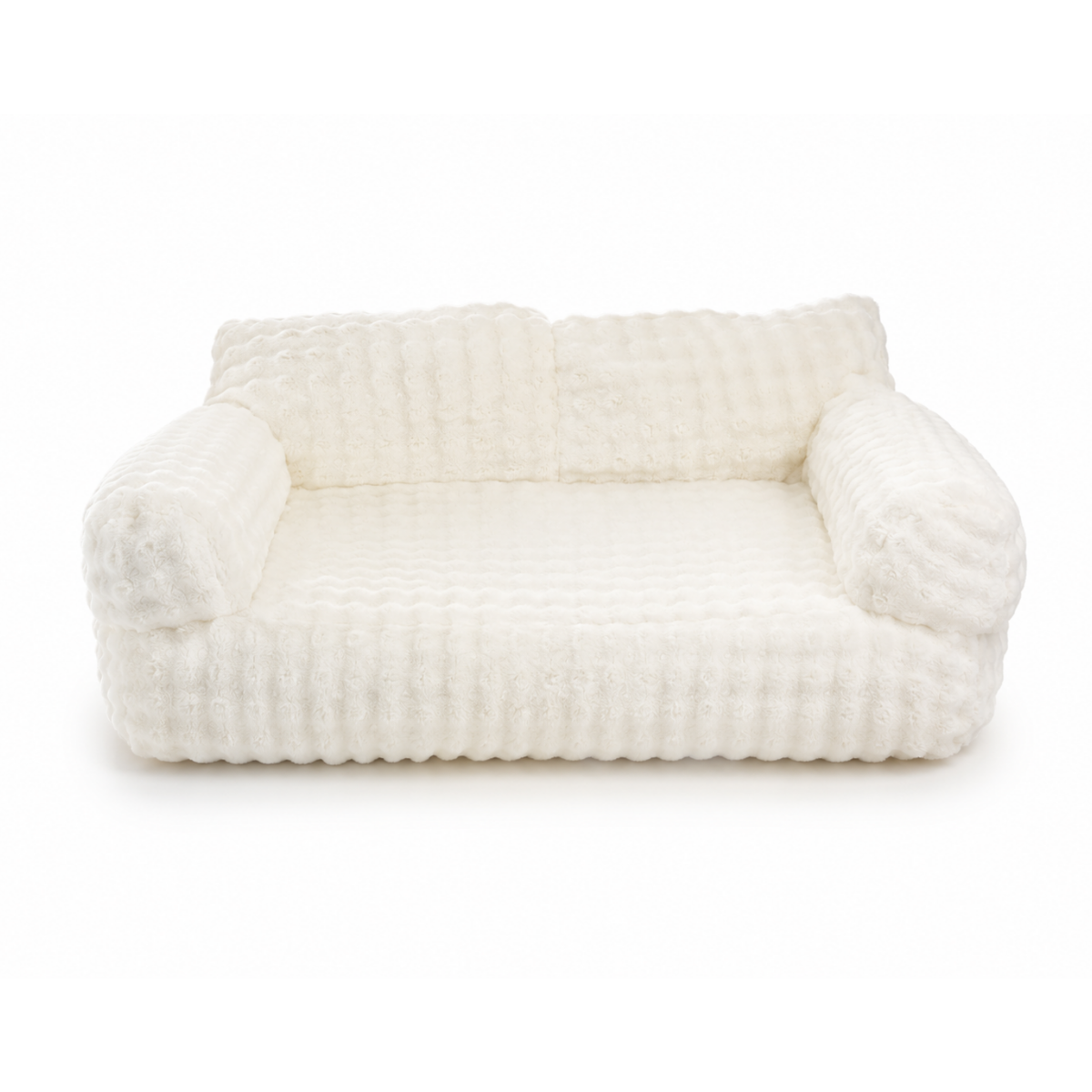 Tail Furniture Ivory Cloud Sofa Pet Bed™ – Ultra Plush Calming Dog & Cat Bed