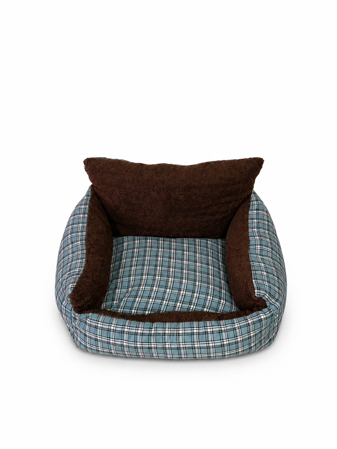 Tail Furniture TailFurniture™ Cozy Plaid Sofa Pet Bed – Orthopedic Dog & Cat Lounge Bed