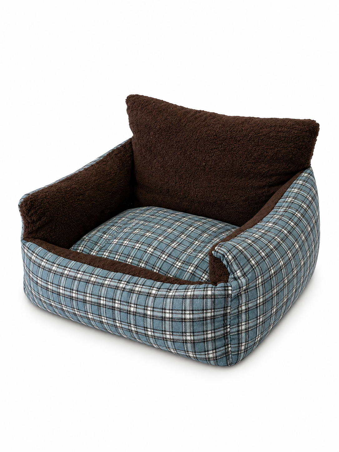 Tail Furniture TailFurniture™ Cozy Plaid Sofa Pet Bed – Orthopedic Dog & Cat Lounge Bed