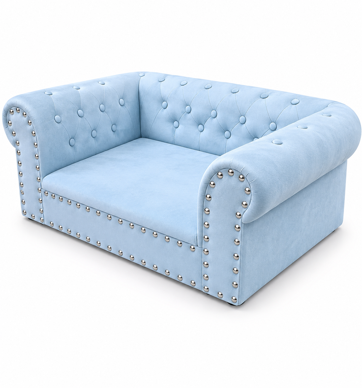Tail Furniture Chesterfield Luxe Pet Sofa Bed – Plush Orthopedic Dog & Cat Couch
