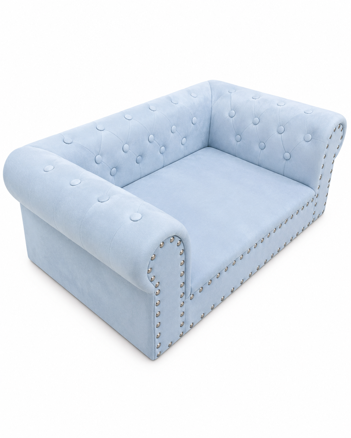 Tail Furniture Chesterfield Luxe Pet Sofa Bed – Plush Orthopedic Dog & Cat Couch
