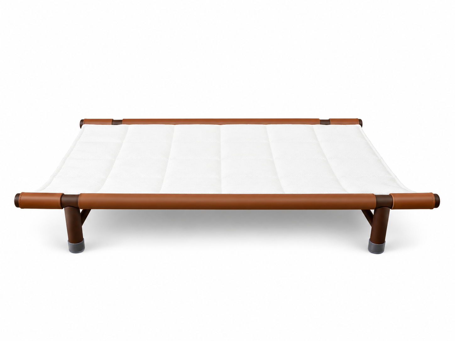 Tail Furniture Tail Furniture™ Luxe Leather Elevated Pet Cot Bed – Modern Cooling Dog & Cat Lounge