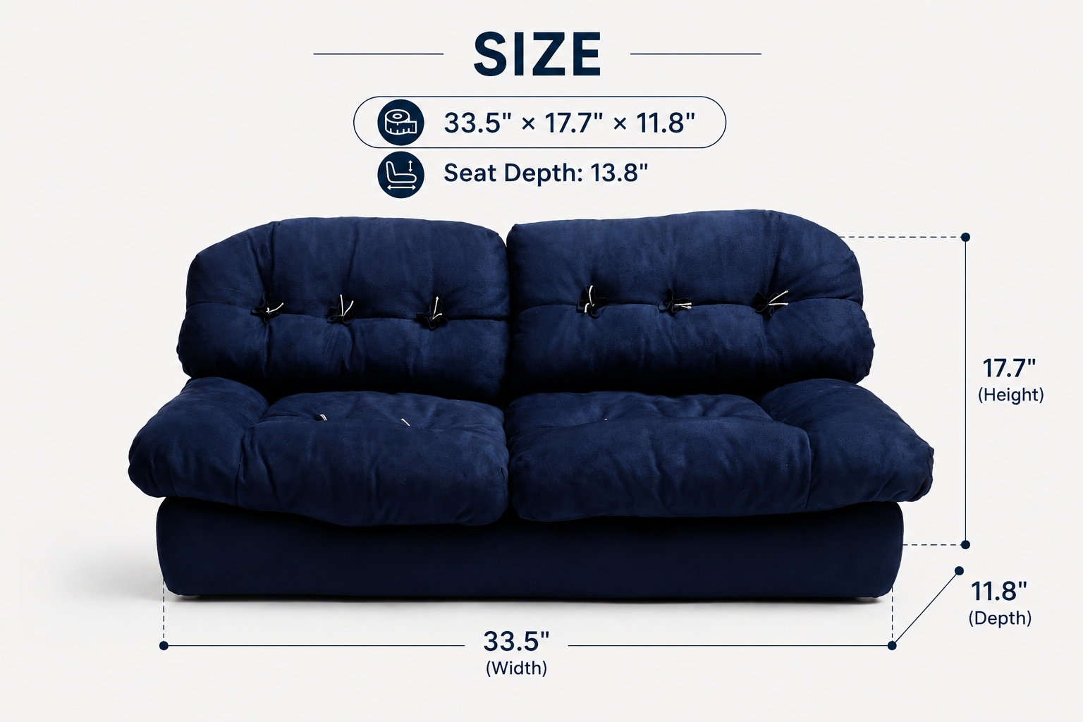 Tail Furniture Luxury Plush Pet Sofa Bed