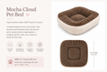 Load image into Gallery viewer, Tail Furniture Mocha Cream Cloud Pet Bed
