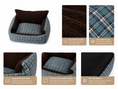 Load image into Gallery viewer, Tail Furniture TailFurniture™ Cozy Plaid Sofa Pet Bed – Orthopedic Dog & Cat Lounge Bed
